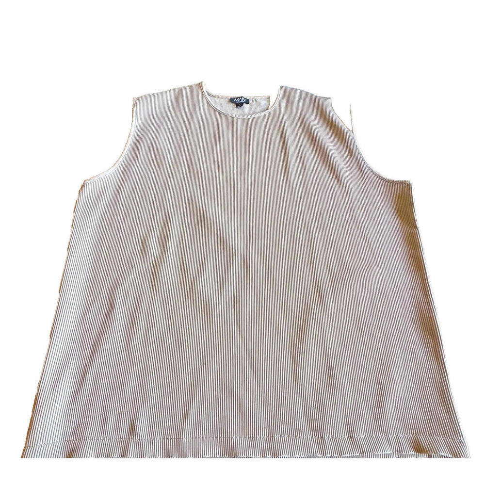 MAN Cream T Shirt Vest Mens XL